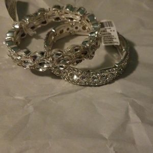 Two silver bracelets